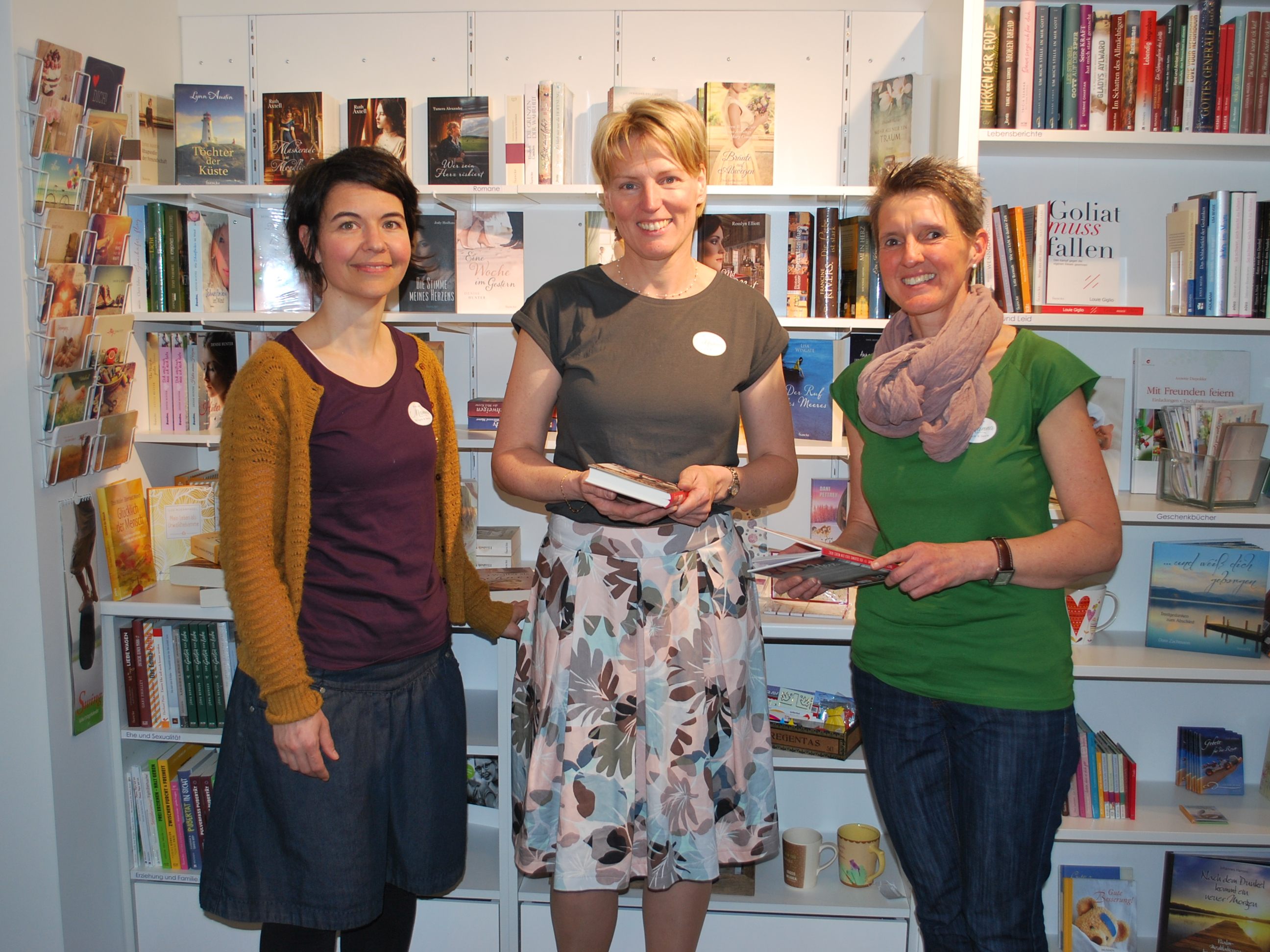 BuchCafé Manna: Angelika Hämmerle, Marina Casteleijn, Alexandra Nussbaumer (vl)