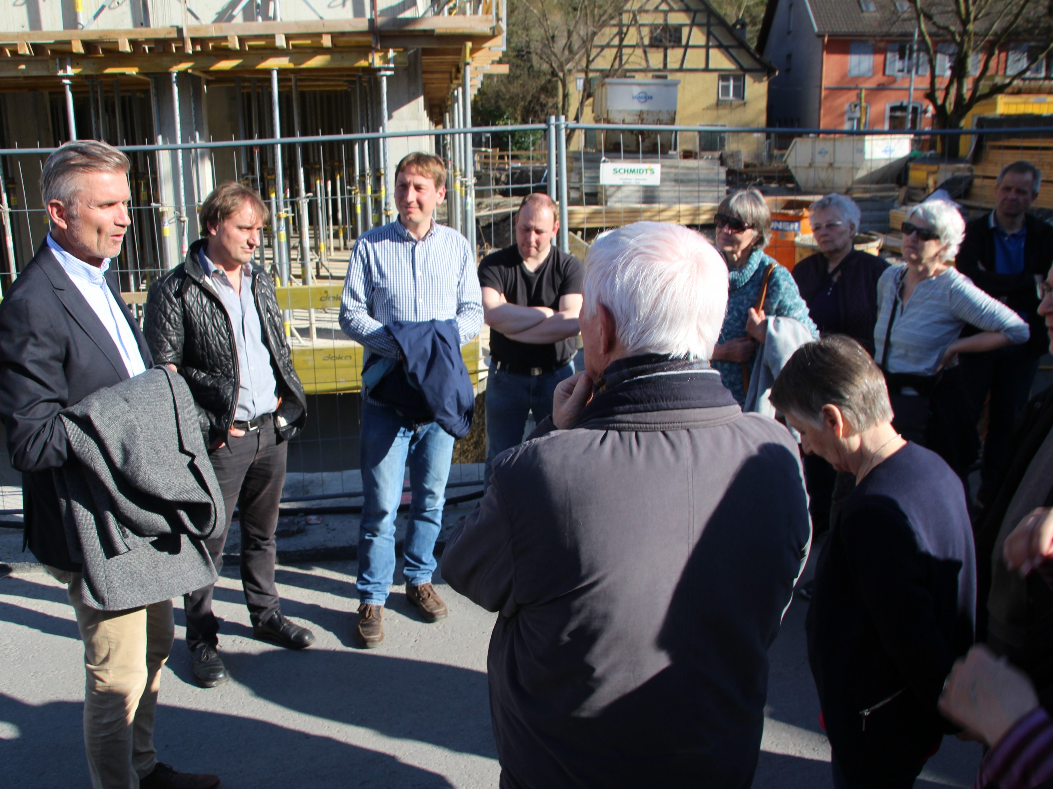 Spannende Führung durch die Großbaustelle bei Spannende Führung durch die Großbaustelle bei