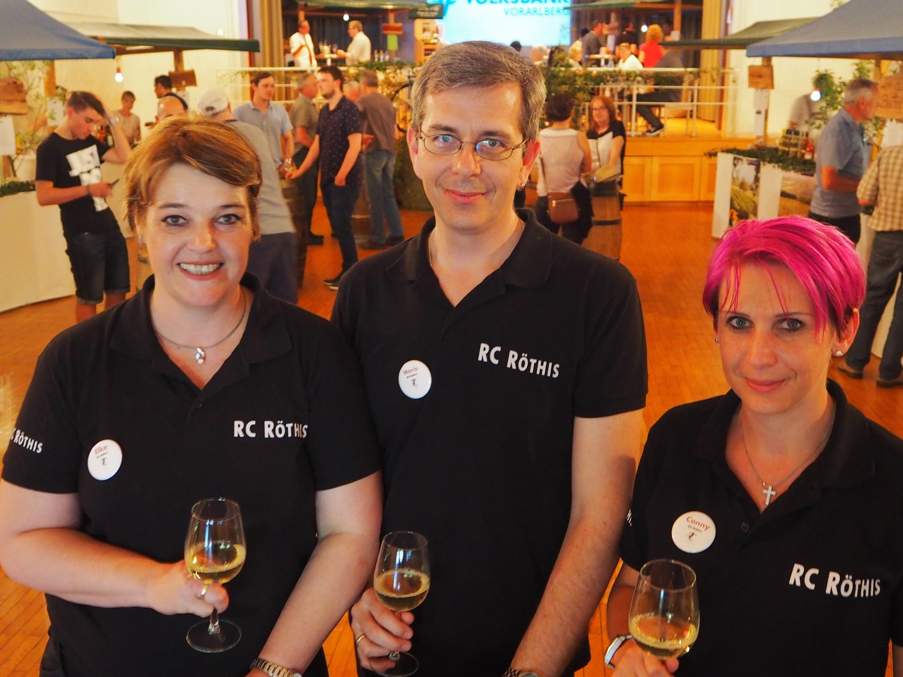 Wein Mama Elke Pichler, Obmann Mario Pichler, Kassierin Cornelia Gosch