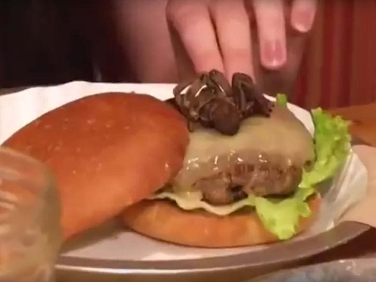 Dieser Burger ist nichts für Spinnenfans.