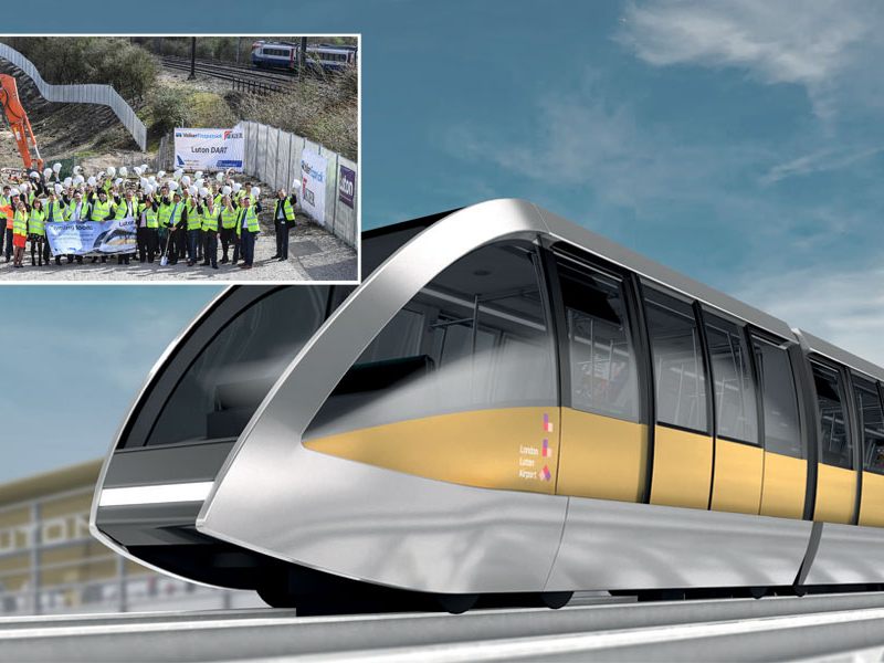 Am Luton Airport entsteht eine neue Verkehrsverbindung