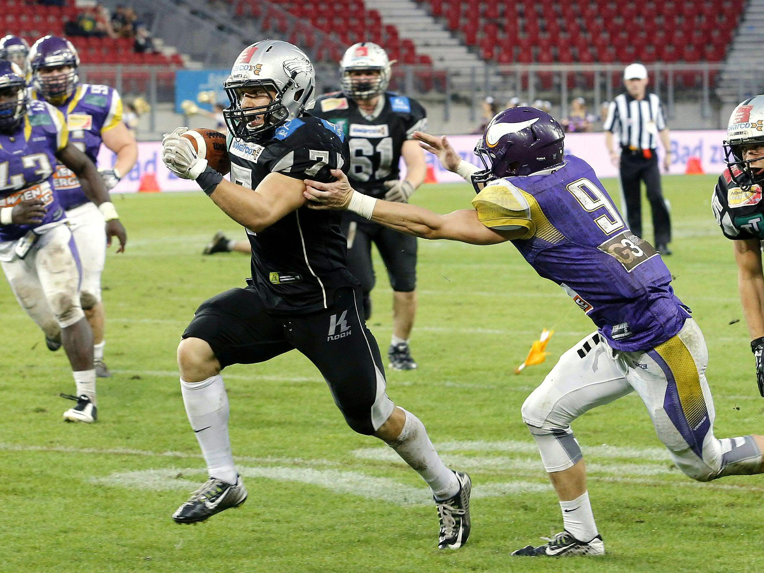 Die Vienna Vikings konnten sich gegen Raiders Tirol durchsetzen.