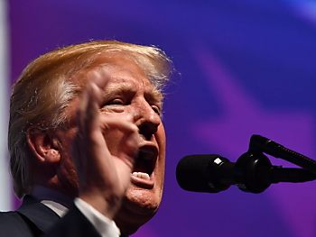 Donald Trump: "Peng. Komm her. Peng." Donald Trump: "Peng. Komm her. Peng."