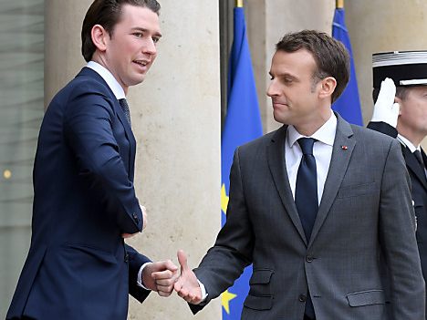 Sebastian Kurz vergleicht sich mit Emmanuel Macron Sebastian Kurz vergleicht sich mit Emmanuel Macron