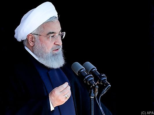 Rouhanis Rede wurde im Fernsehen übertragen Rouhanis Rede wurde im Fernsehen übertragen