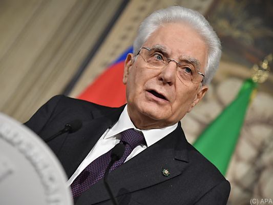 Sergio Mattarella: Neutrale Regierung soll Italien in Neuwahl führen
