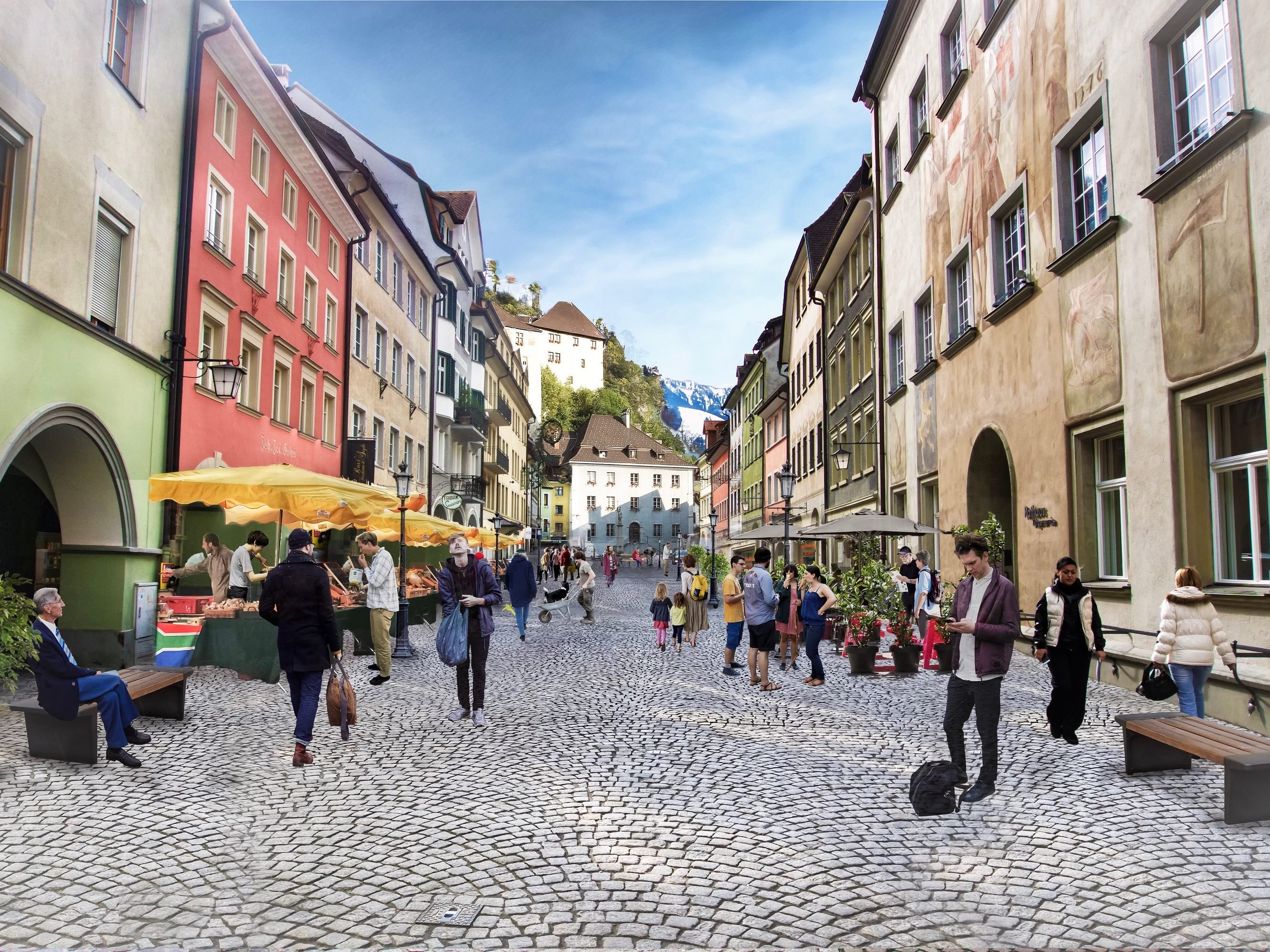So oder so ähnlich könnte eine autofreie Neustadt aussehen. So oder so ähnlich könnte eine autofreie Neustadt aussehen.