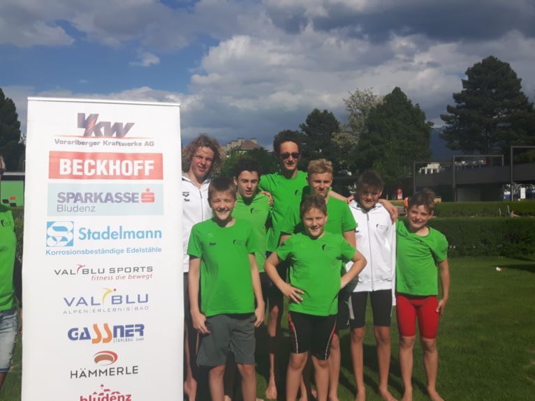 Überzeugende Leistungen der Bludenzer Schwimmer Überzeugende Leistungen der Bludenzer Schwimmer