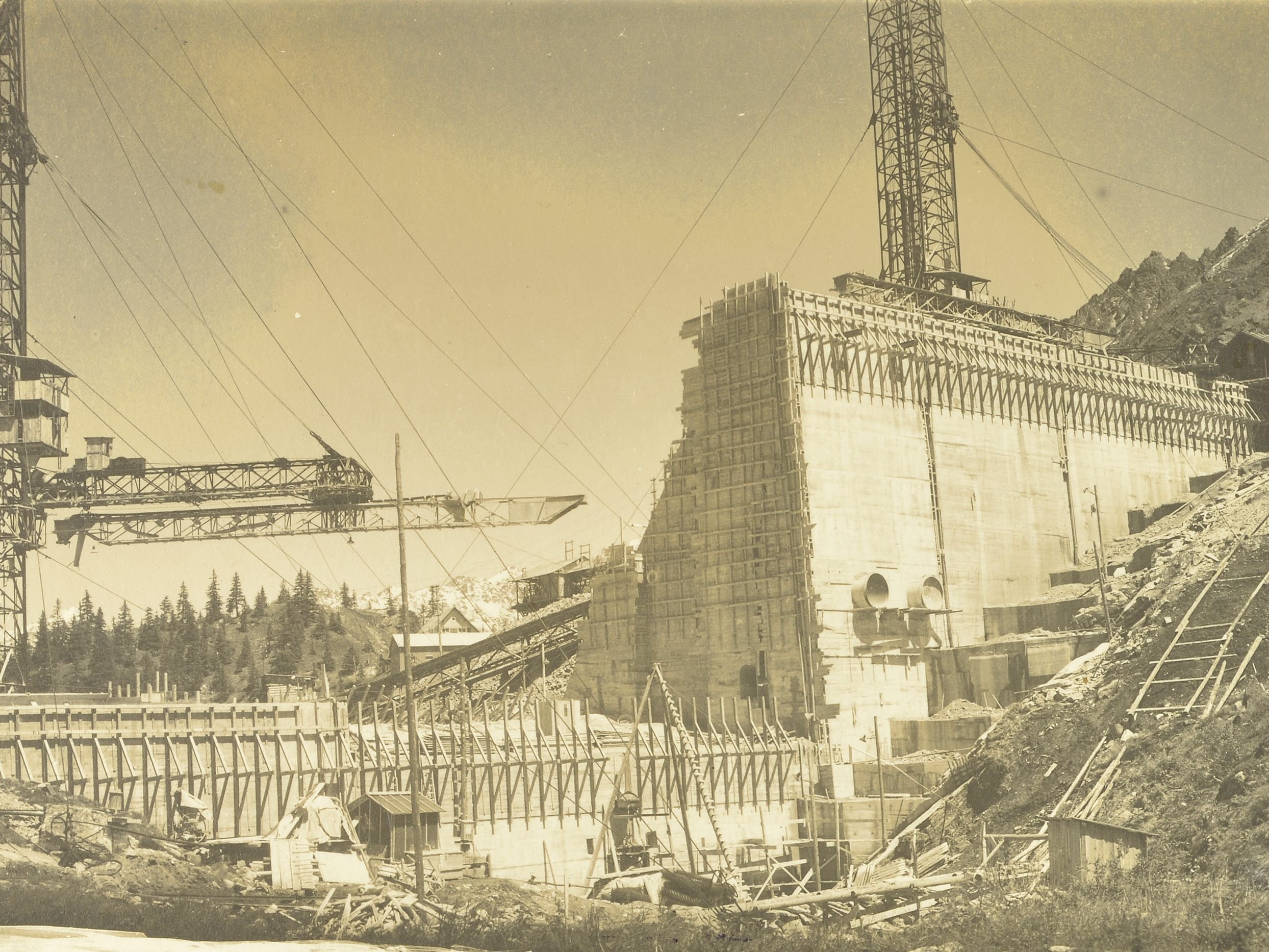 Der Staudammbau war ein Leuchtturm der Beschäftigung.