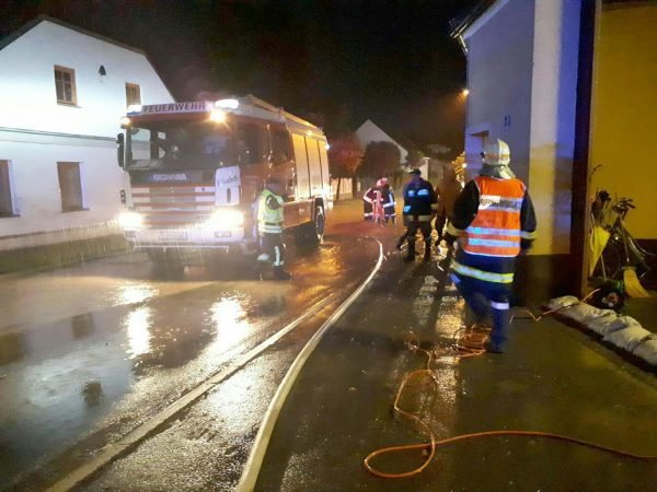 Schwere Unwetter in Niederösterreich.
