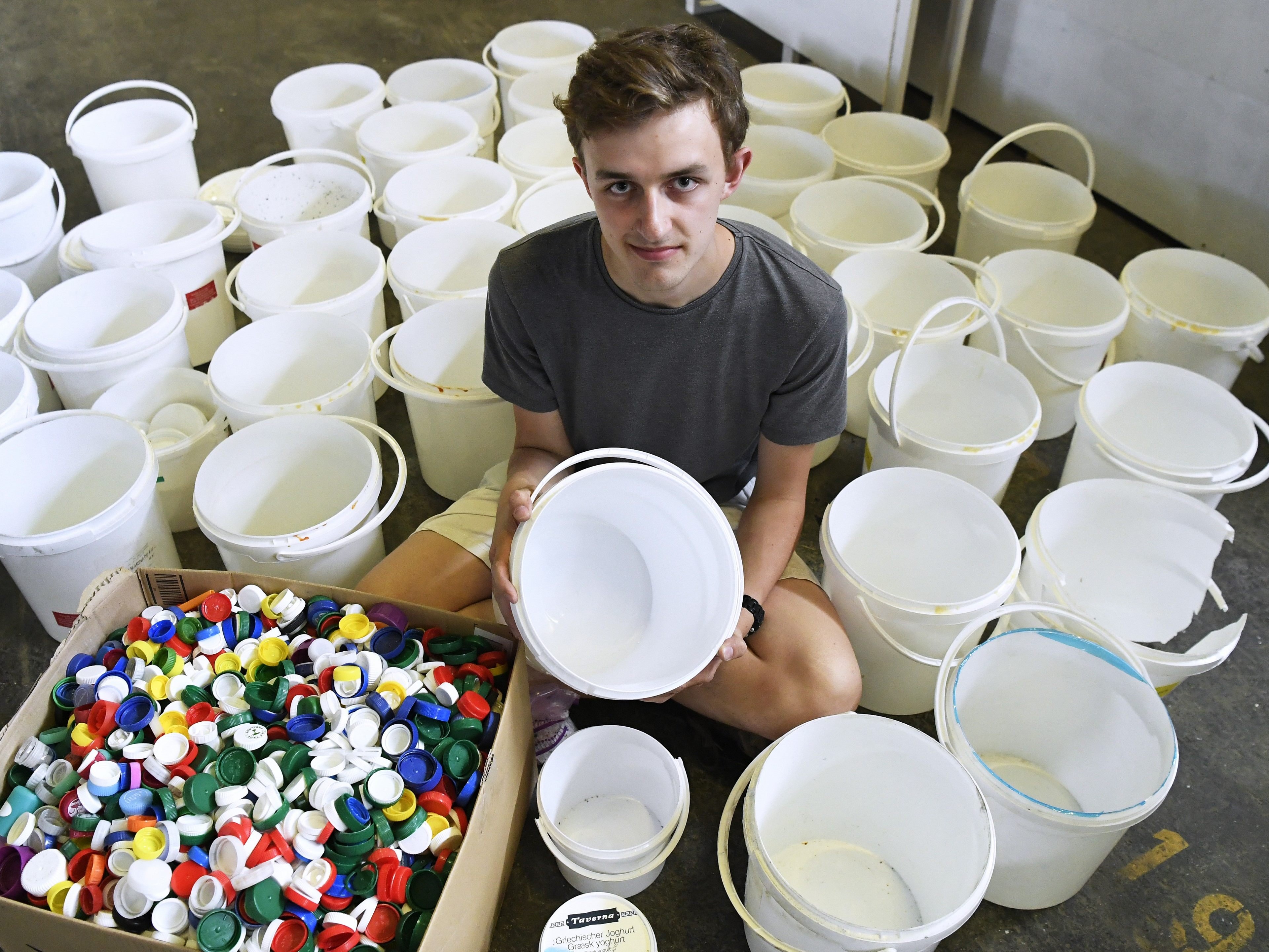 Wiener Studenten beschäftigen sich mit dem Thema Plastikrecycling.