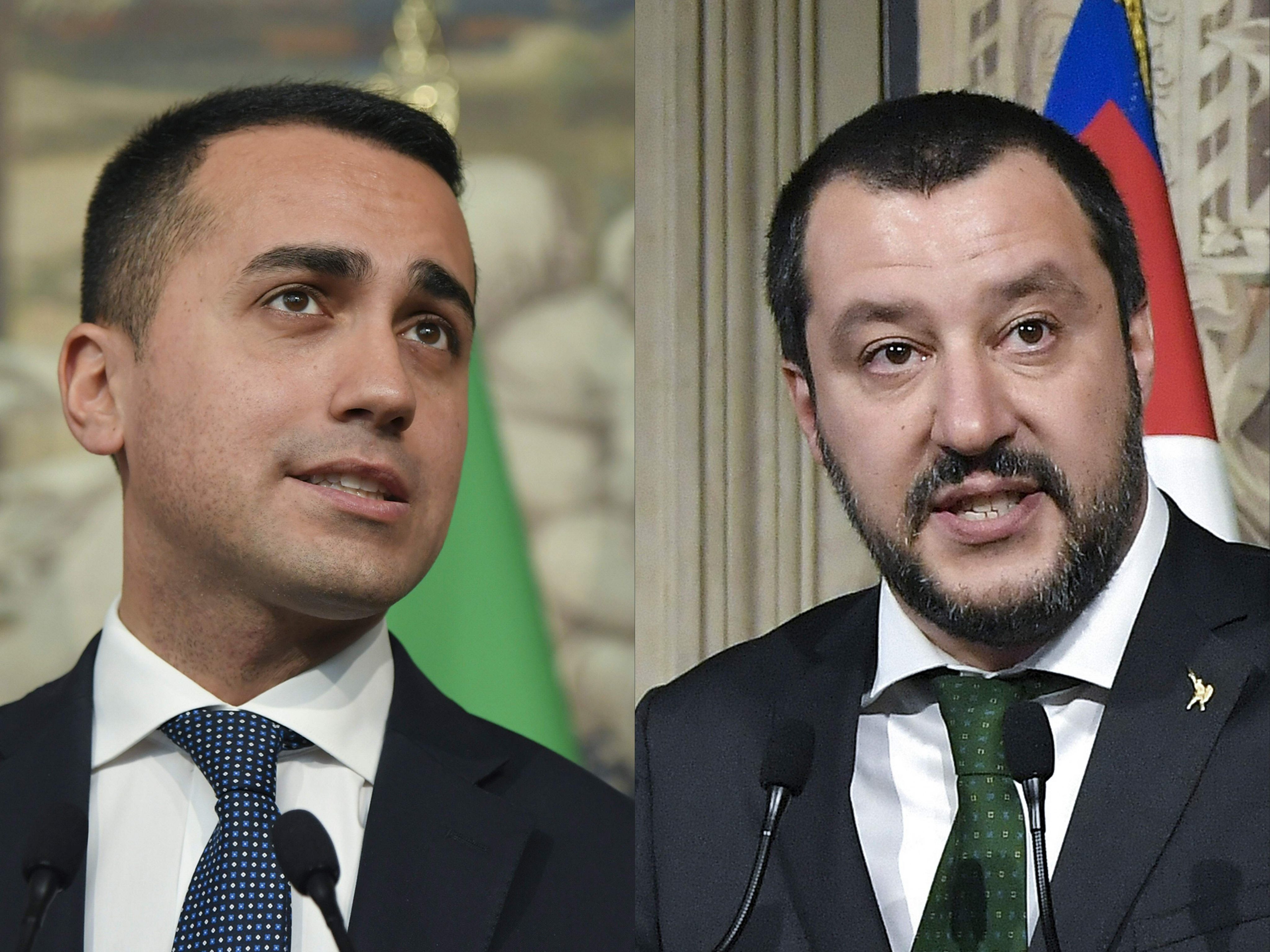 Duo Infernale? Fünf-Sterne-Chef Luigi Di Maio (links) und Matteo Salvini von der Lega lassen derzeit die Märkte zittern.