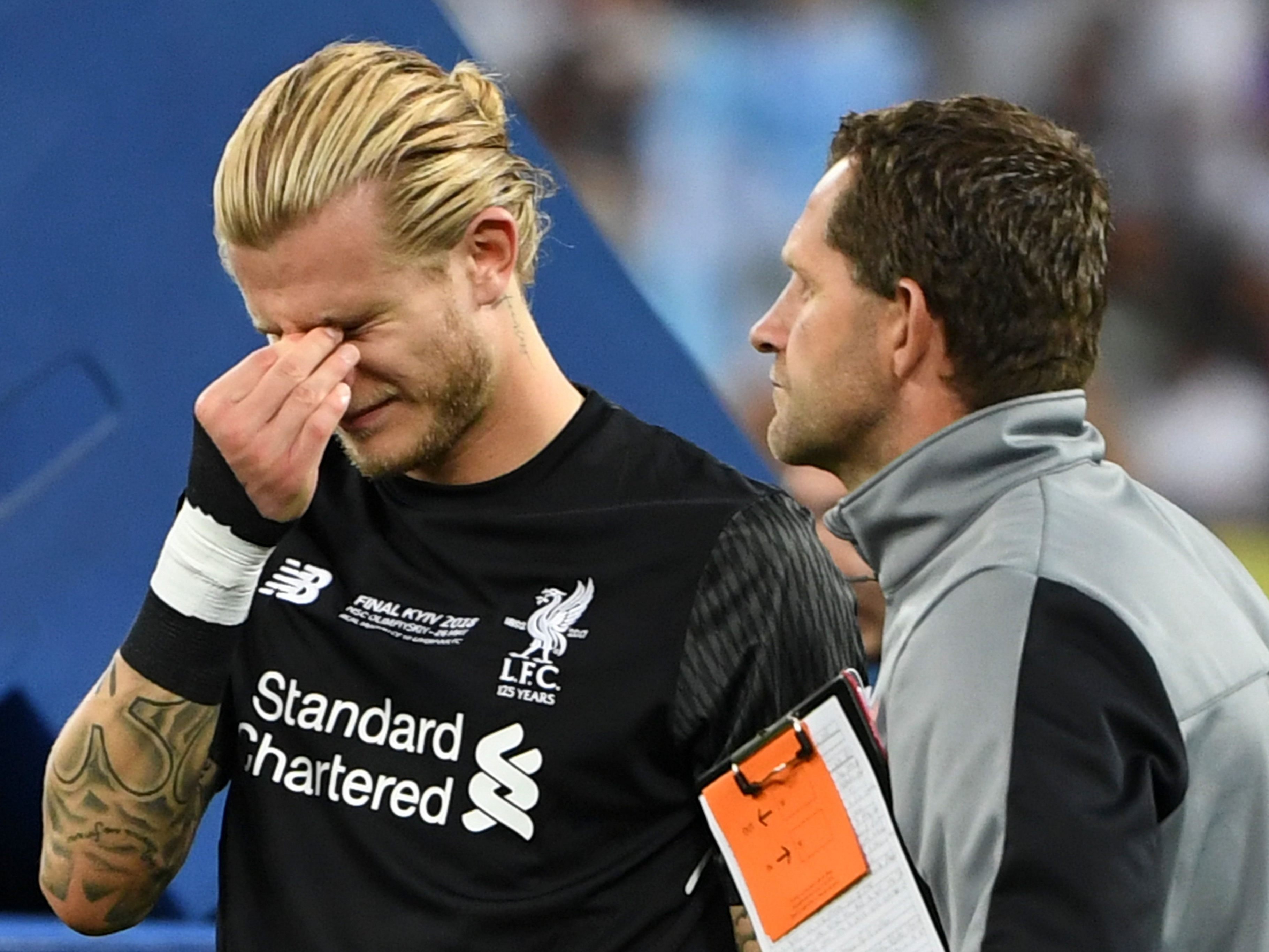Der Pechvogel von Samstagabend: Loris Karius. Der Pechvogel von Samstagabend: Loris Karius.
