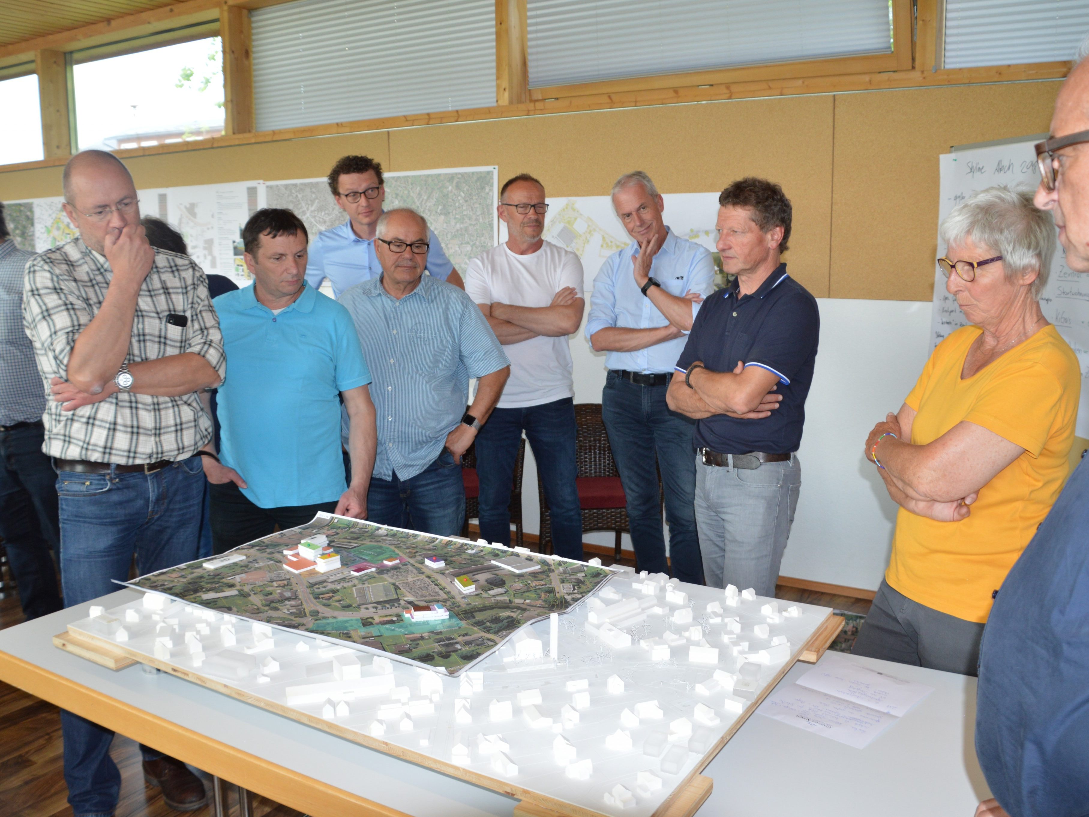 Altachs Gemeindevertretung bei der Klausur in Langenegg