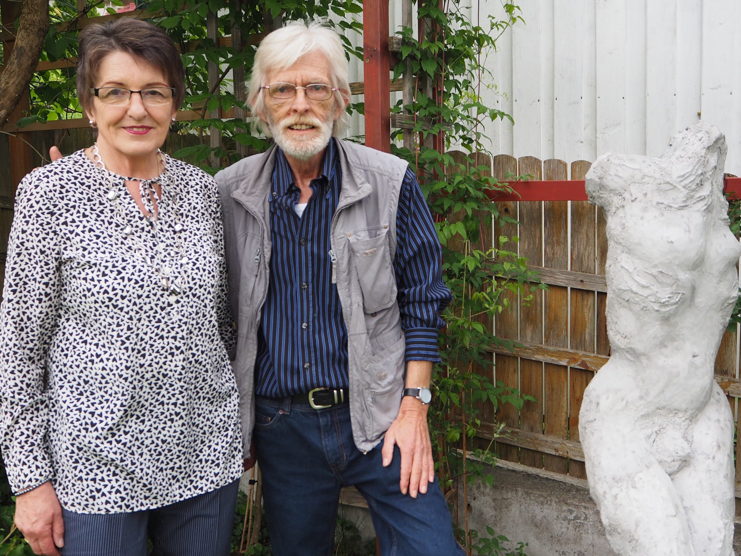 Künstler Reinhard Welte mit seiner Gattin Hannelore Künstler Reinhard Welte mit seiner Gattin Hannelore