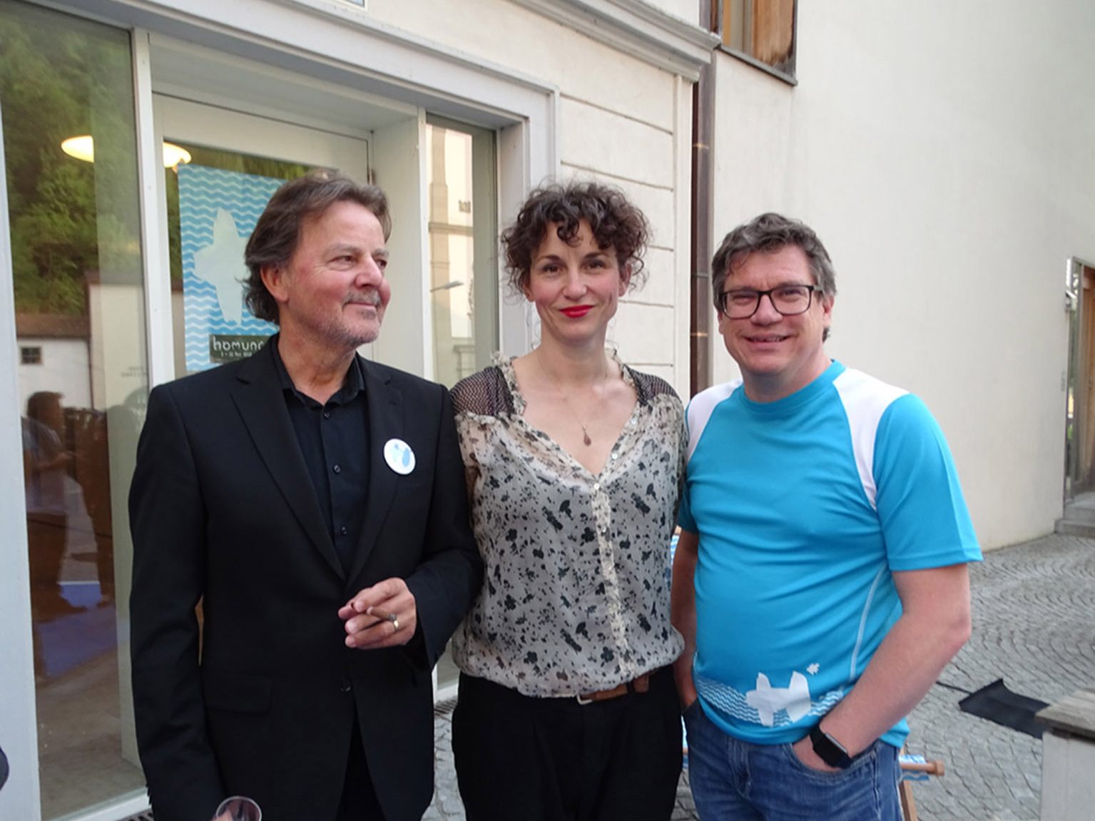 Homunculus-Präsident Günter Bucher, die neue Intendantin Susi Claus und GF-Dieter Heidegger (v.l.)