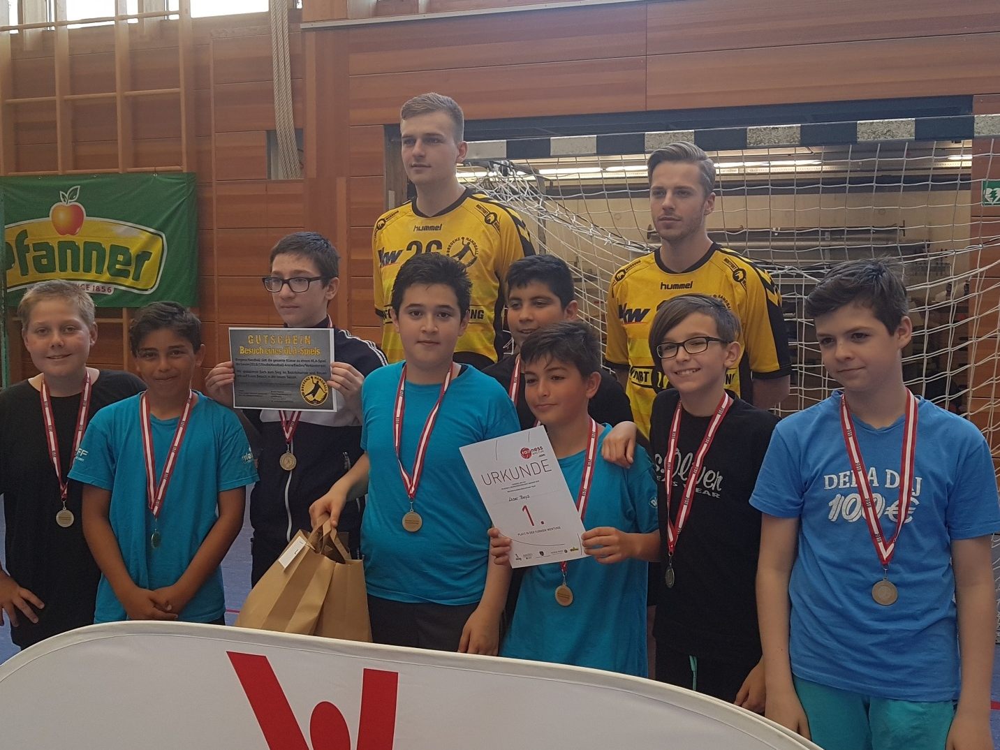 Die "Loser Boys" wurden Bezirkssieger im Völkerball.