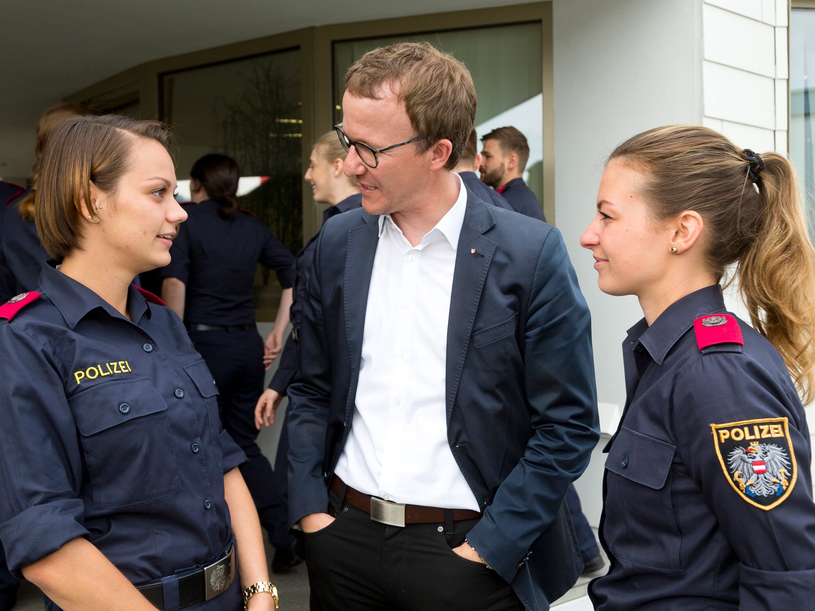 Sechs Polizeigrundkurse mit zusammen 138 Polizeischülerinnen und -schülern sind derzeit in Feldkirch-Gisingen im Gange und schon im Juli startet ein weiterer Lehrgang.