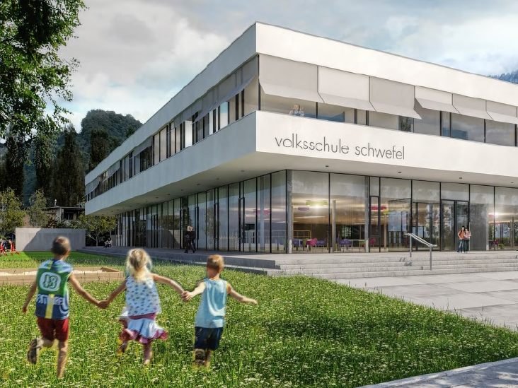 Im Stadtteil Schwefel entsteht eine neue Volksschule. Im Stadtteil Schwefel entsteht eine neue Volksschule.