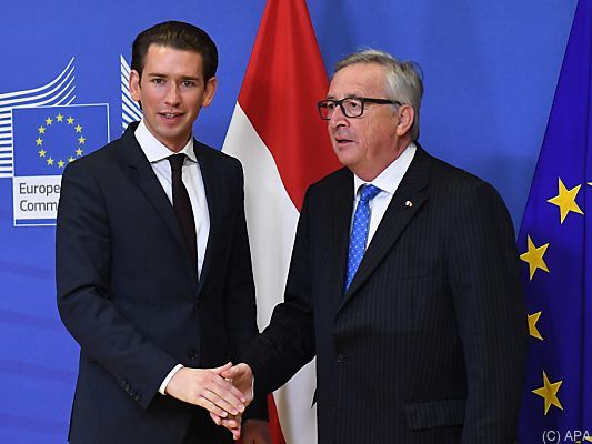 Juncker und Kurz werden einander treffen