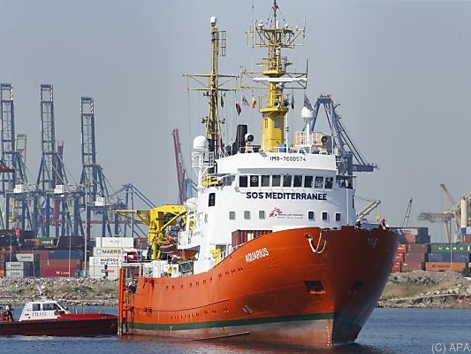 Die "Aquarius" erreichte Valencia