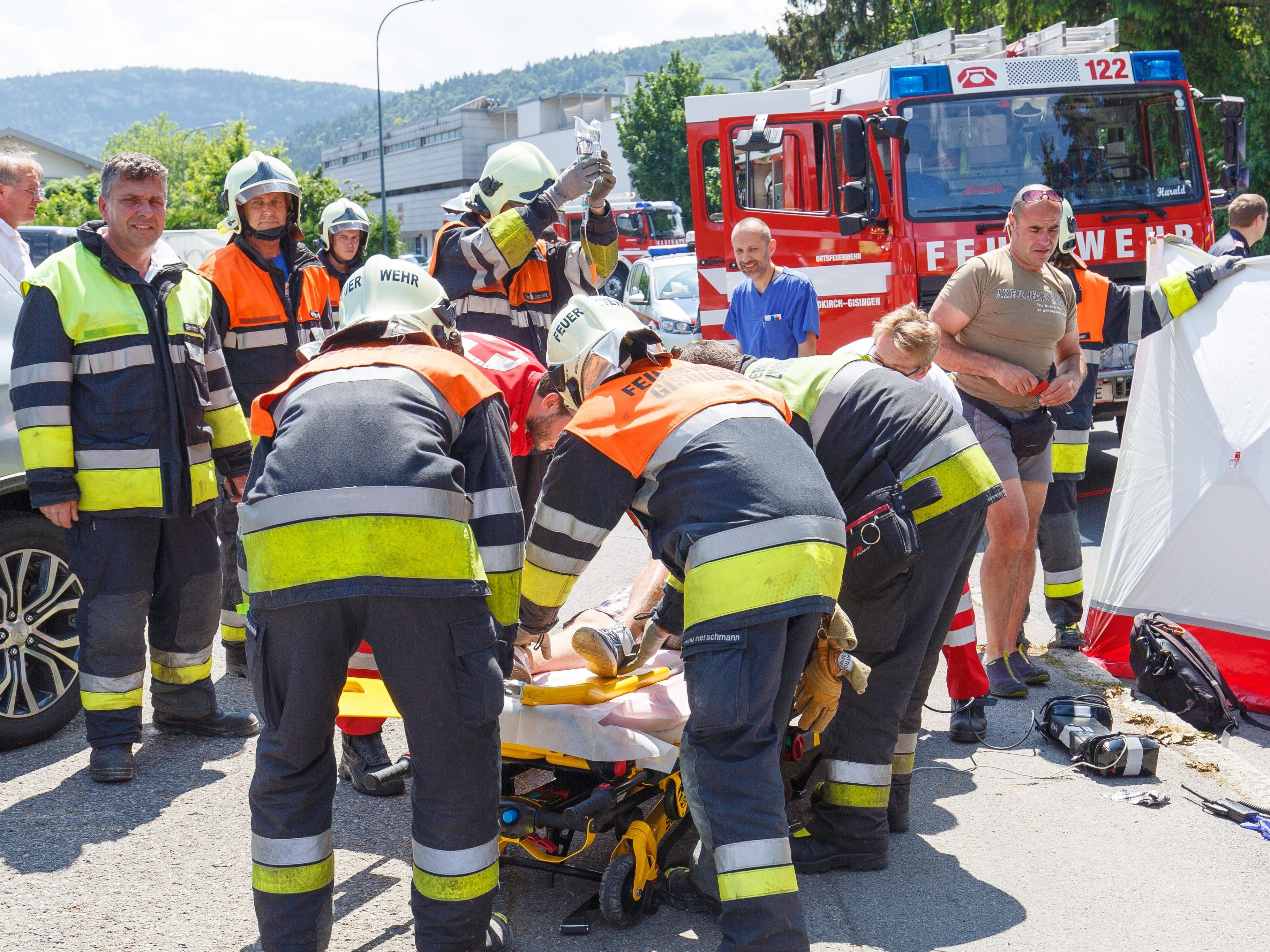 Unfallopfer verletzte sich schwer Unfallopfer verletzte sich schwer