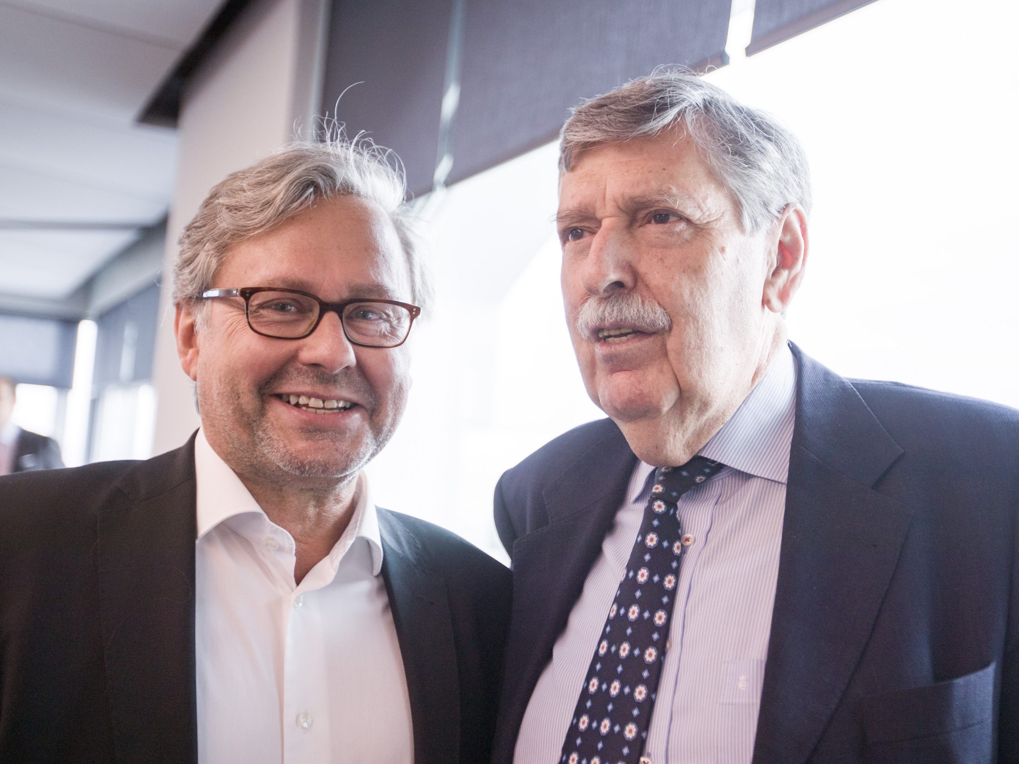 ORF-Chef Alexander Wrabetz und Vorsitzende des ORF-Stiftungsrats Norbert Steger.