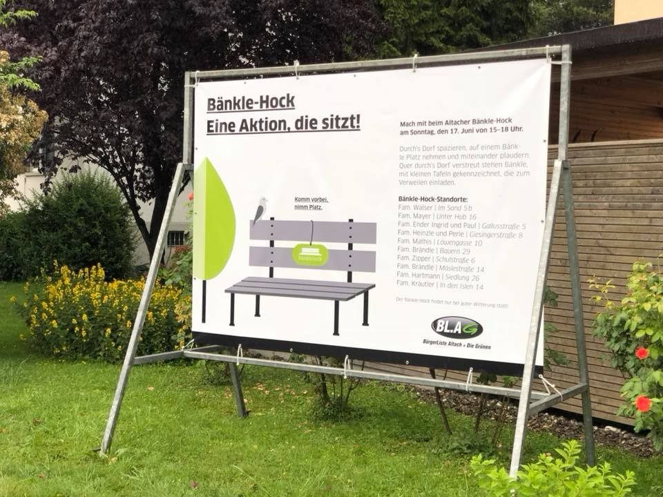 Bänkle-Hock am kommenden Sonntag in Altach