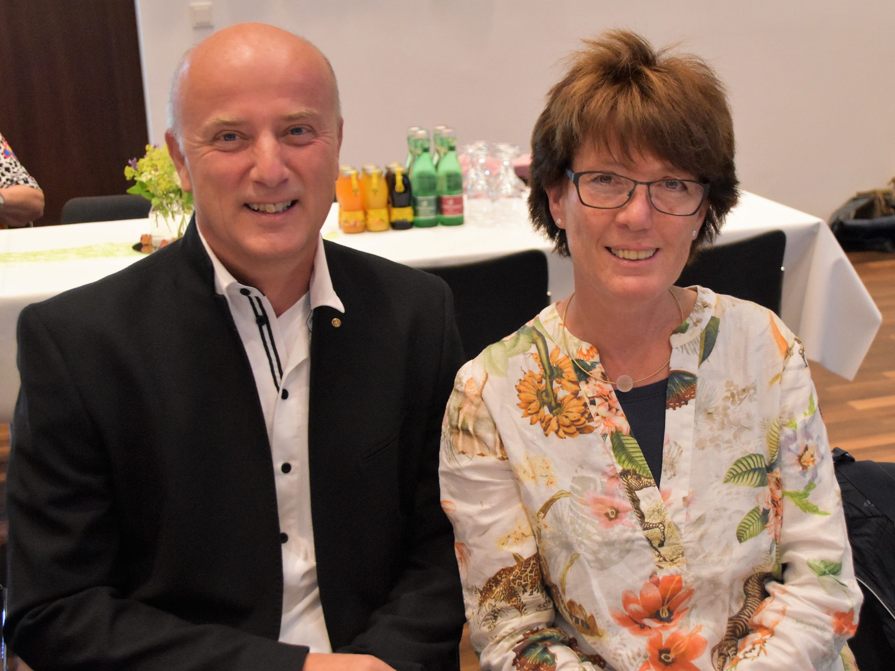 Vizepräsident Raimund Frick und die neue Präsidentin Adriane Feurstein Vizepräsident Raimund Frick und die neue Präsidentin Adriane Feurstein