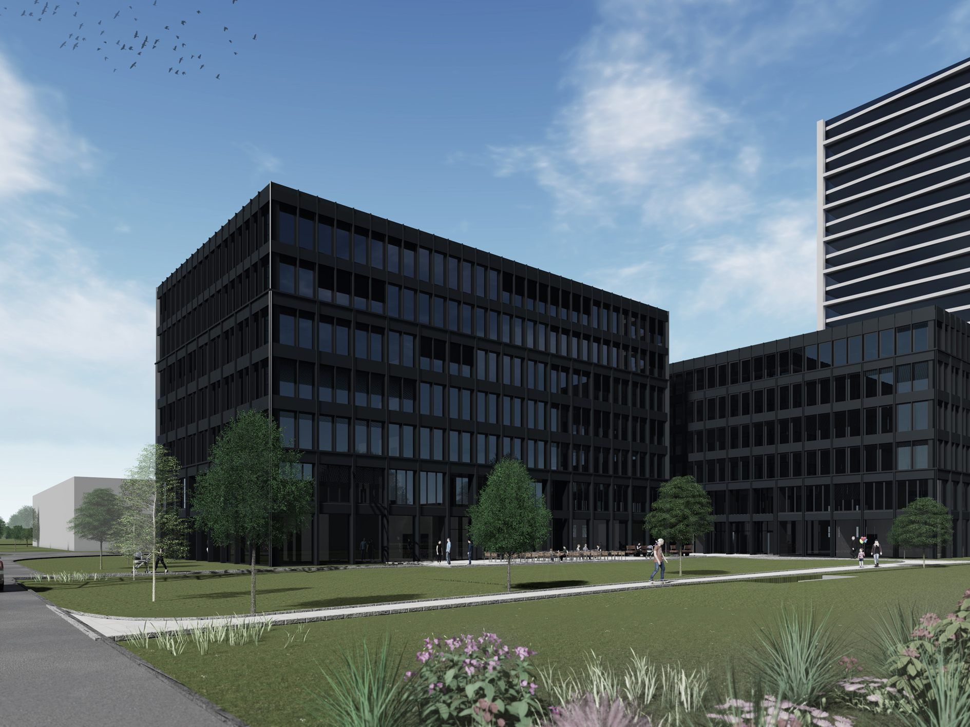 Rendering des ‚Hochbord‘-Bauvorhabens Rendering des ‚Hochbord‘-Bauvorhabens