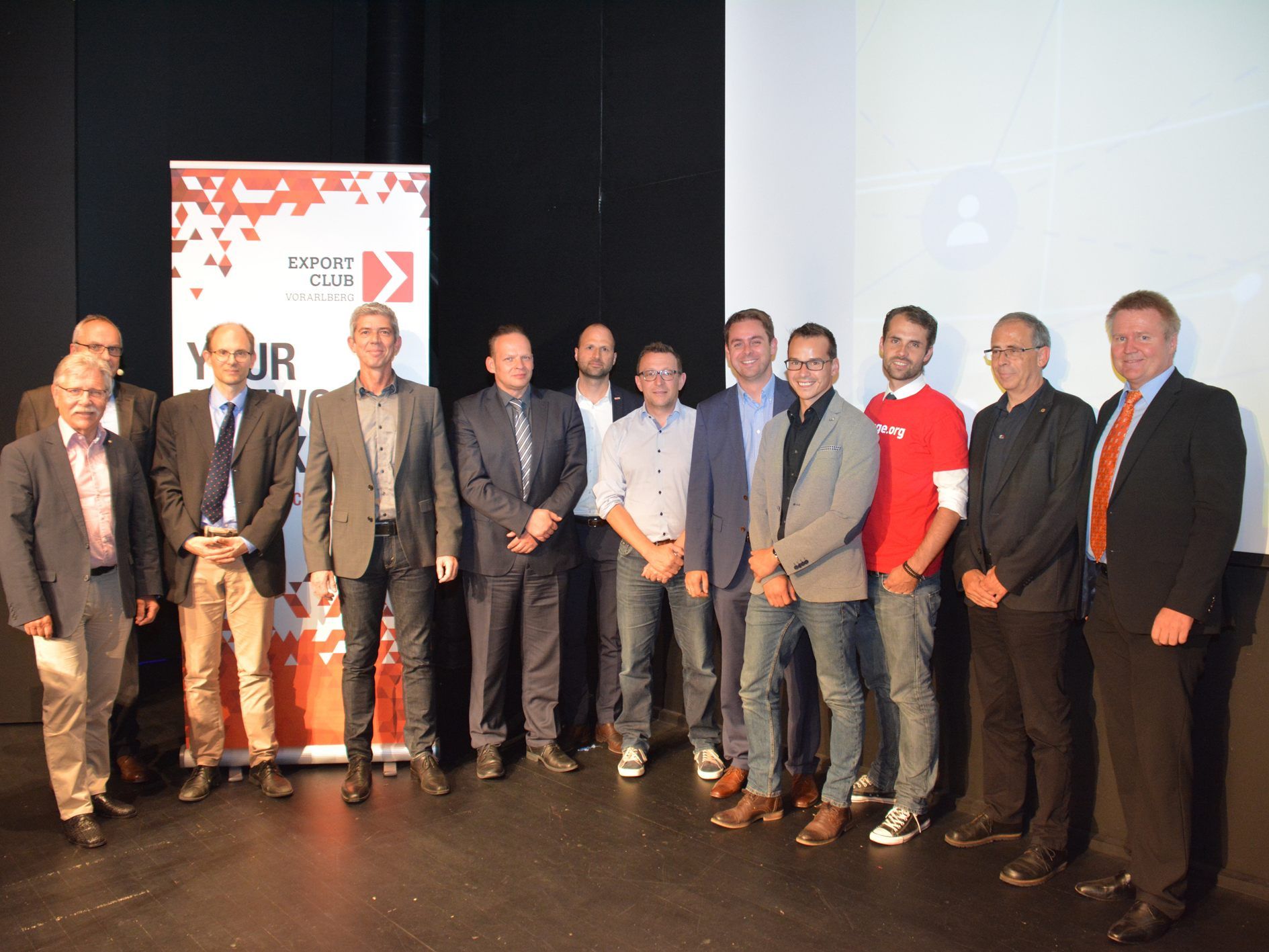 Die Veranstalter und Referenten des Export Club Vorarlberg. Die Veranstalter und Referenten des Export Club Vorarlberg.