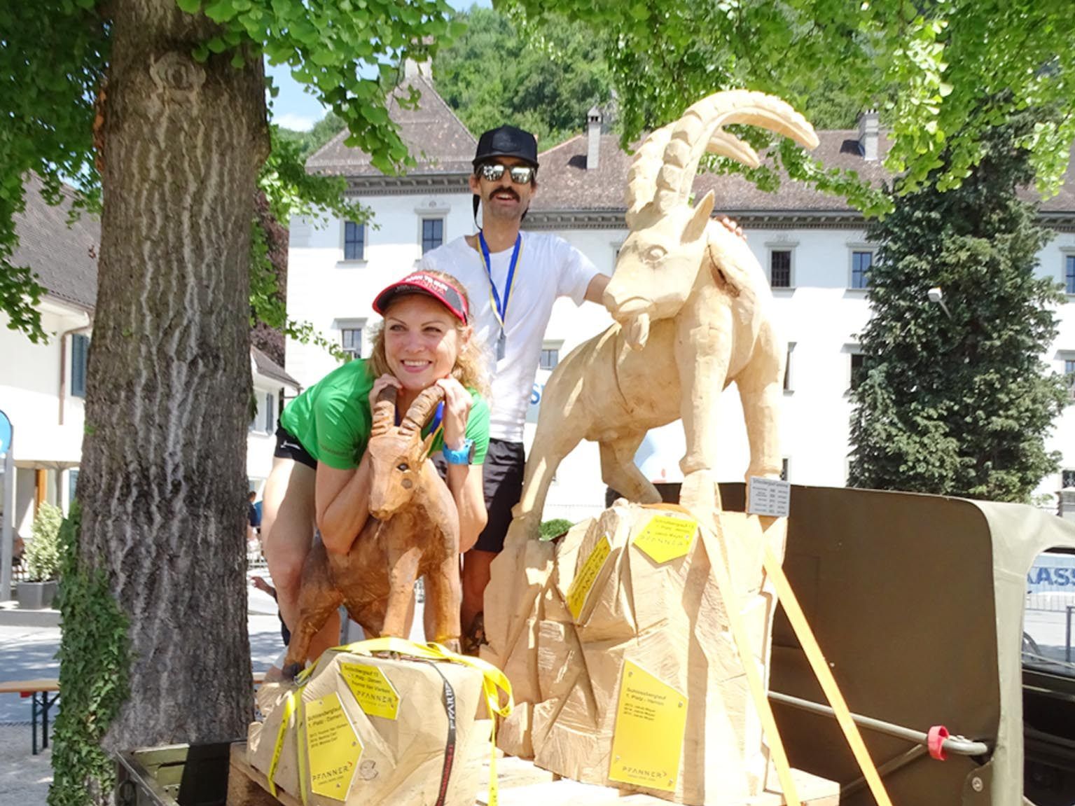 Kathrin Schichtl und Andreas Tomann sind die Schlossberglauf-Sieger 2018. Kathrin Schichtl und Andreas Tomann sind die Schlossberglauf-Sieger 2018.