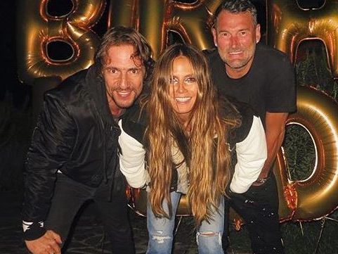 Thomas Hayo mit seinen GNTM-Kollegen: Heidi Klum und Michael Michalsky.