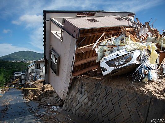 Schlammlawinen rissen Häuser nieder