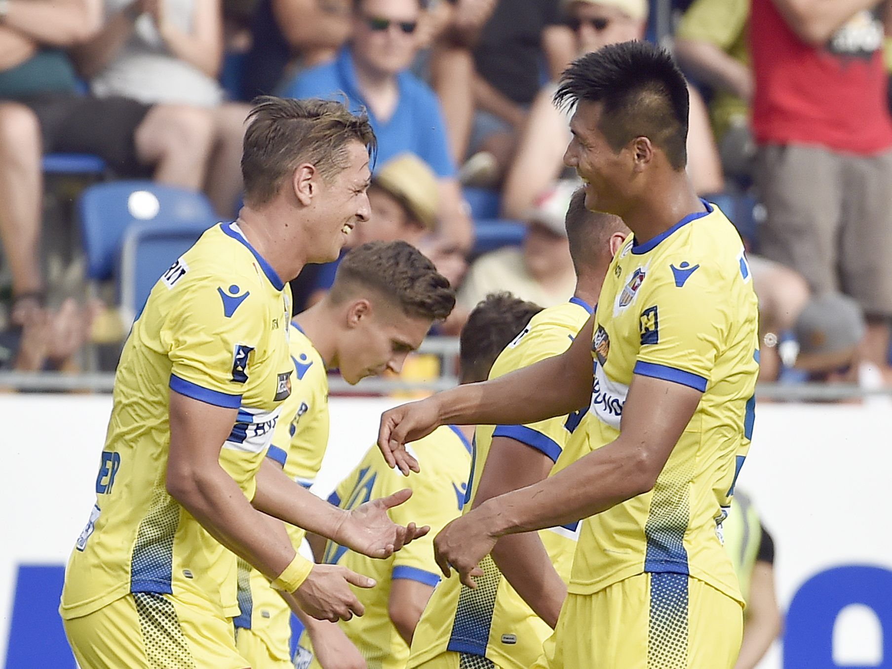 St. Pölten feierte im Match gegen den WAC einen knappen Erfolg. St. Pölten feierte im Match gegen den WAC einen knappen Erfolg.