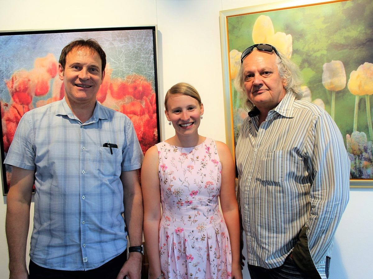 Werner Böhler mit Tochter Yvonne sowie Werner Branz. Werner Böhler mit Tochter Yvonne sowie Werner Branz.
