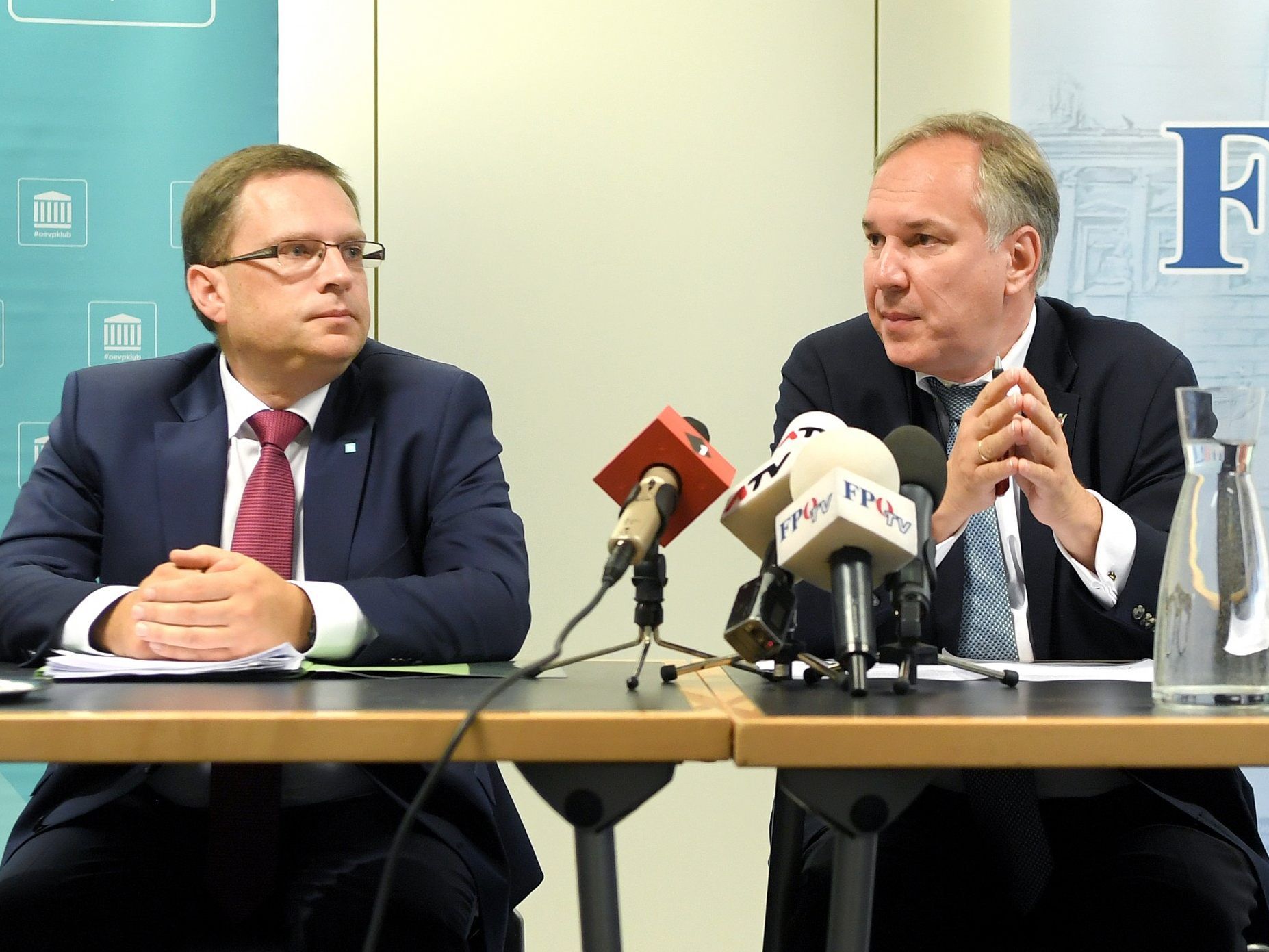 ÖVP-Klubobmann August Wöginger (l.) und FPÖ-Klubchef Walter Rosenkranz.