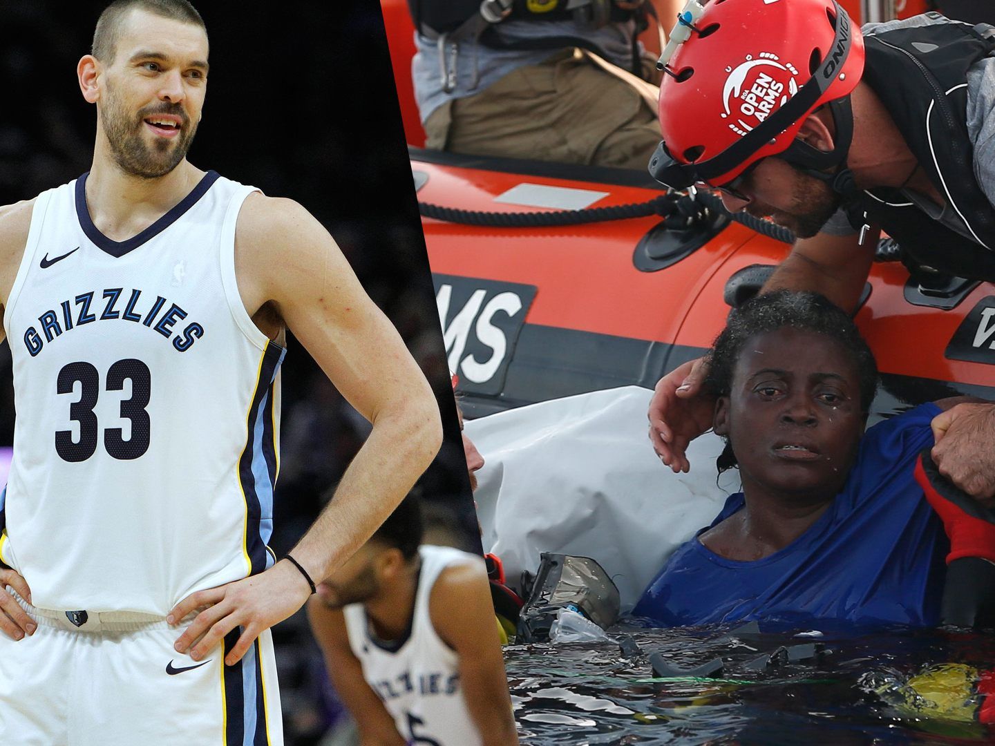 NBA-Star Marc Gasol engagiert sich für die spanische Seenotrettungsorganisation „Proactiva Open Arms“. NBA-Star Marc Gasol engagiert sich für die spanische Seenotrettungsorganisation „Proactiva Open Arms“.