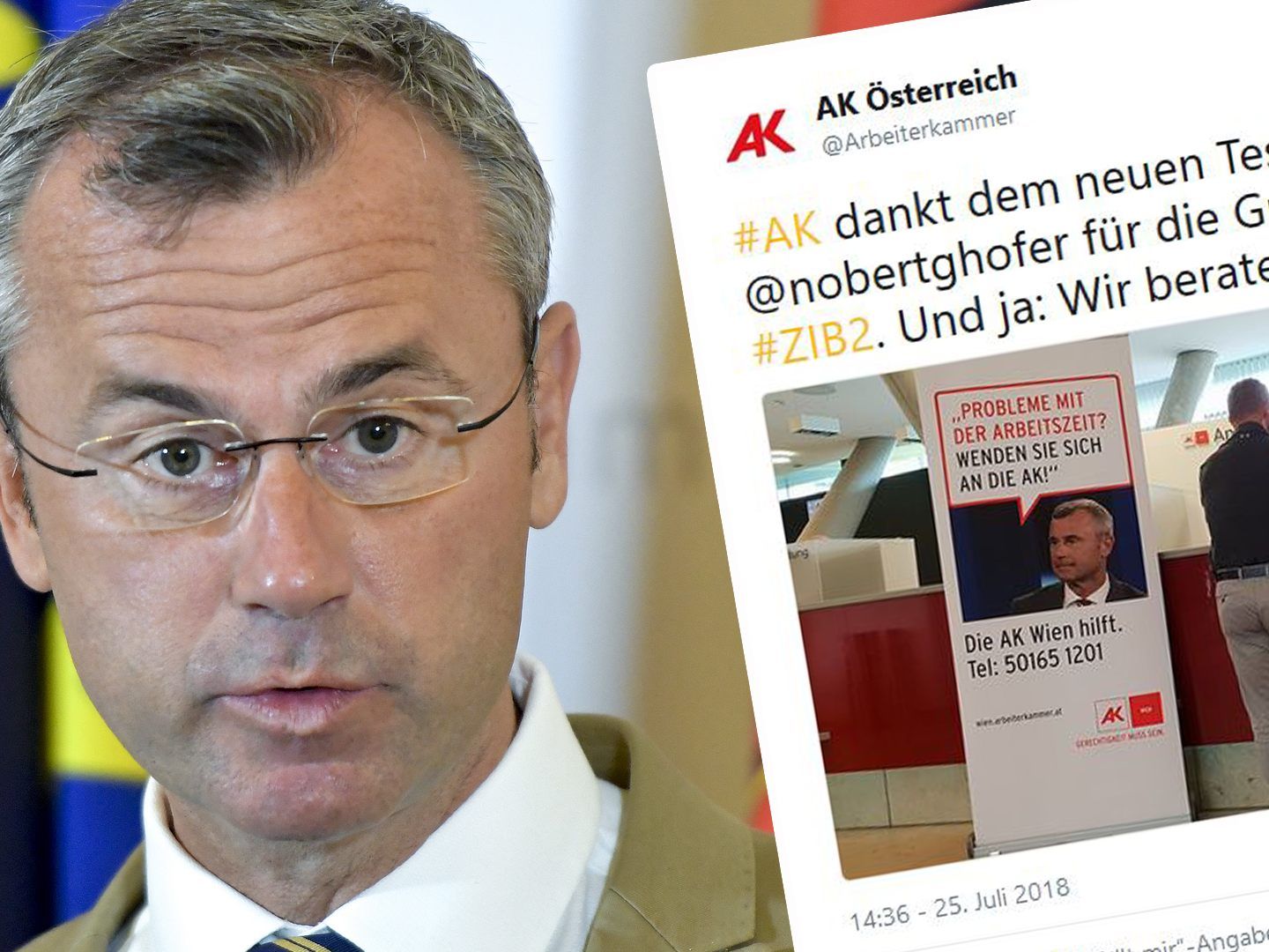Die Arbeiterkammer Österreich nutzt die Steilvorlage des Infrastrukturministers.