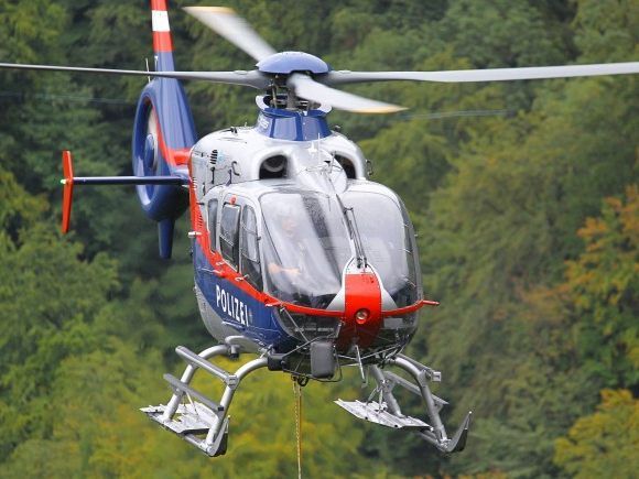 Polizeihubschrauber im Einsatz