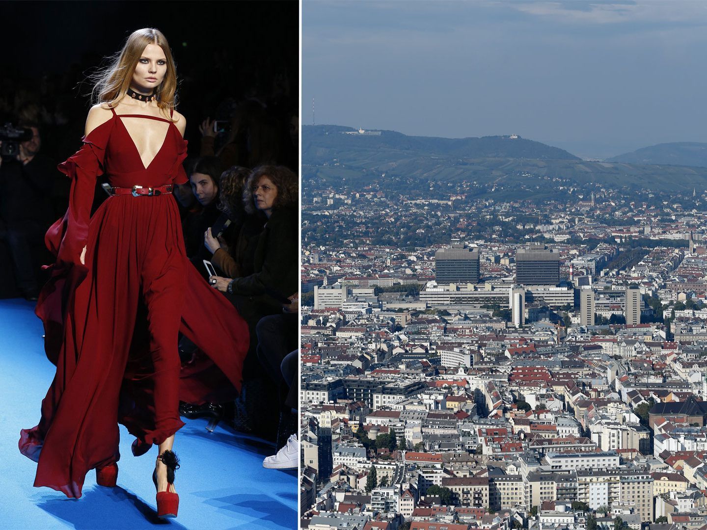 Das Victoria Secret-Model Magdalena Frackowiak war in Wien.