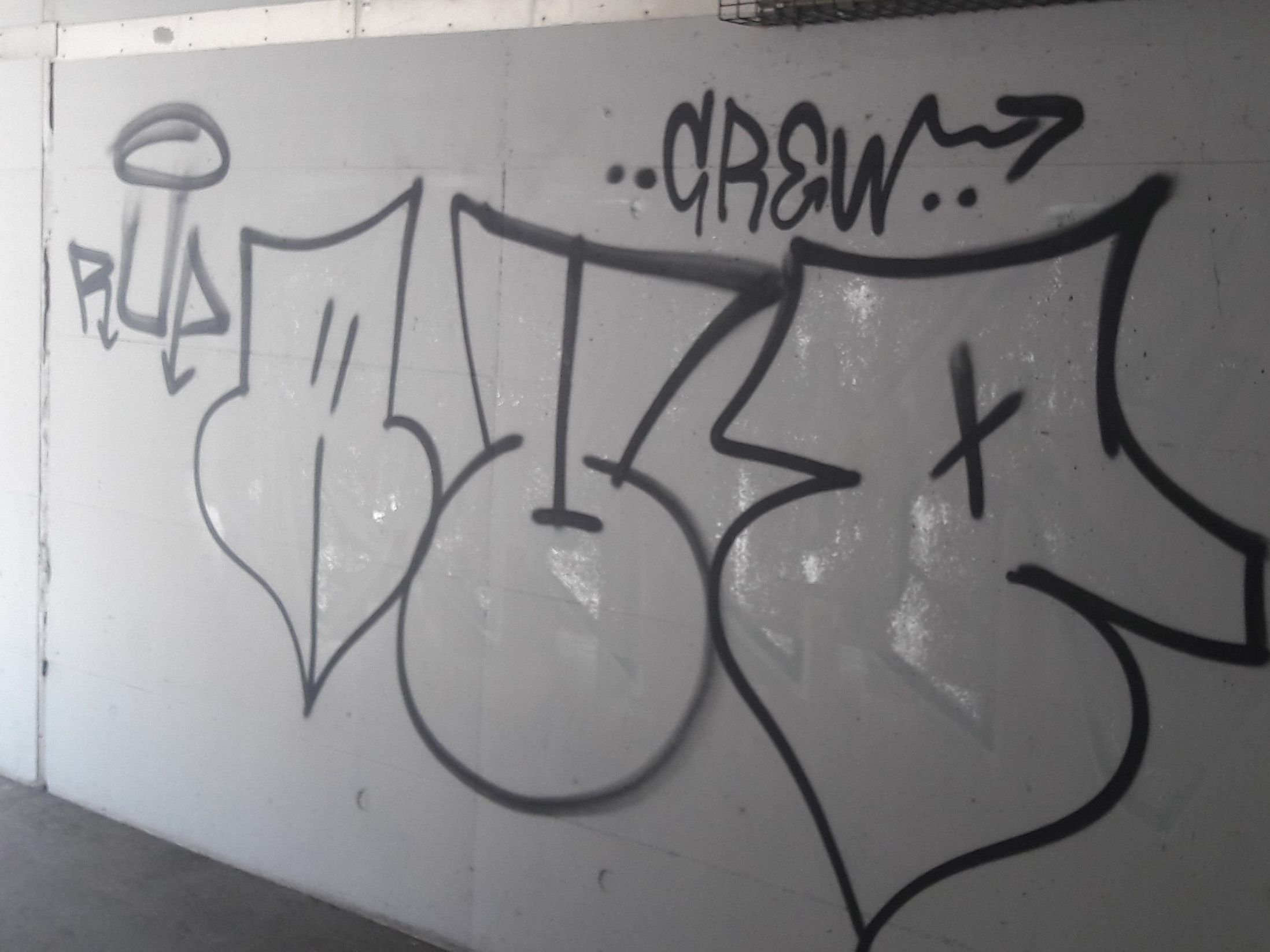 "RUP" hat erneut seine Spuren in Hoehenems hinterlassen.