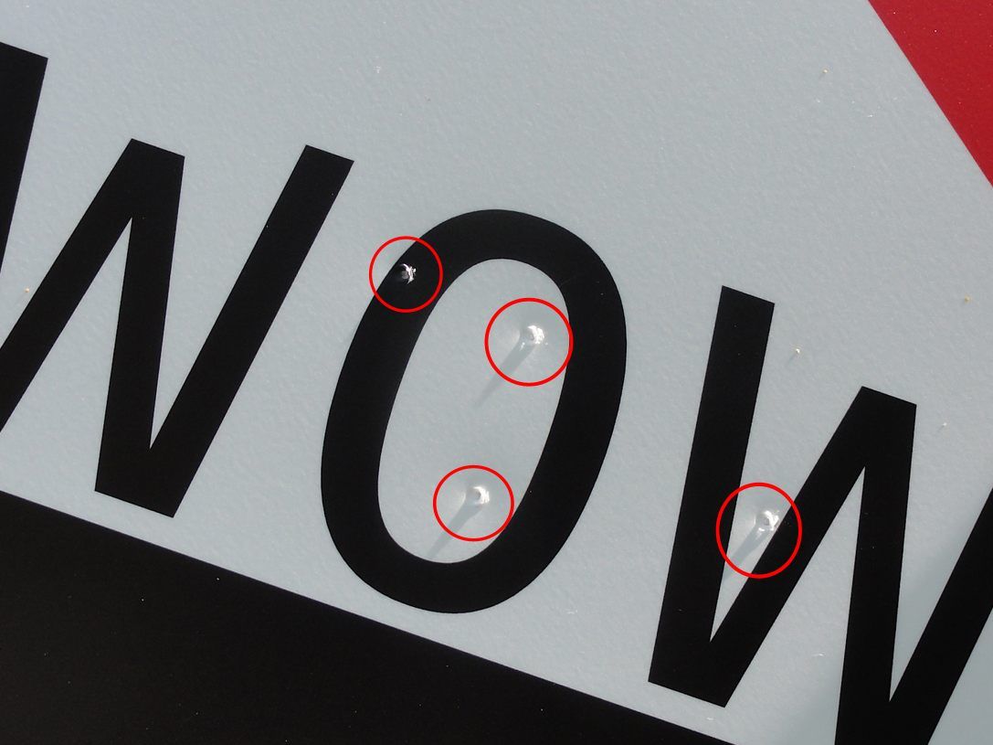 Die Kunstinstallation auf Alt-Ems wurde beschädigt.