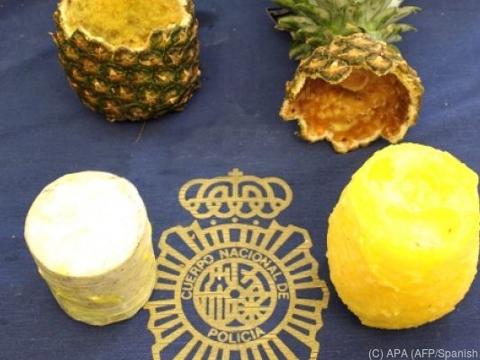800 bis 1.000 Gramm Kokain waren in jeder der Früchte versteckt 800 bis 1.000 Gramm Kokain waren in jeder der Früchte versteckt