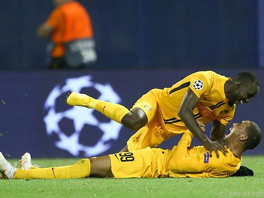 Die Young Boys jubeln über den CL-Einzug Die Young Boys jubeln über den CL-Einzug