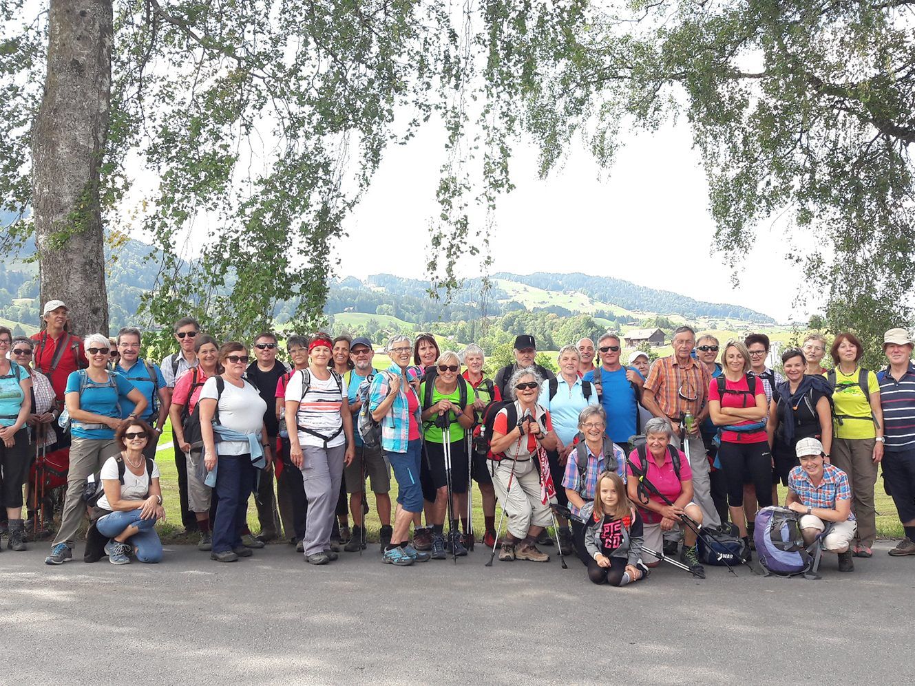 Die Teilnehmerinnen und Teilnehmer der Tagespilgerwanderung