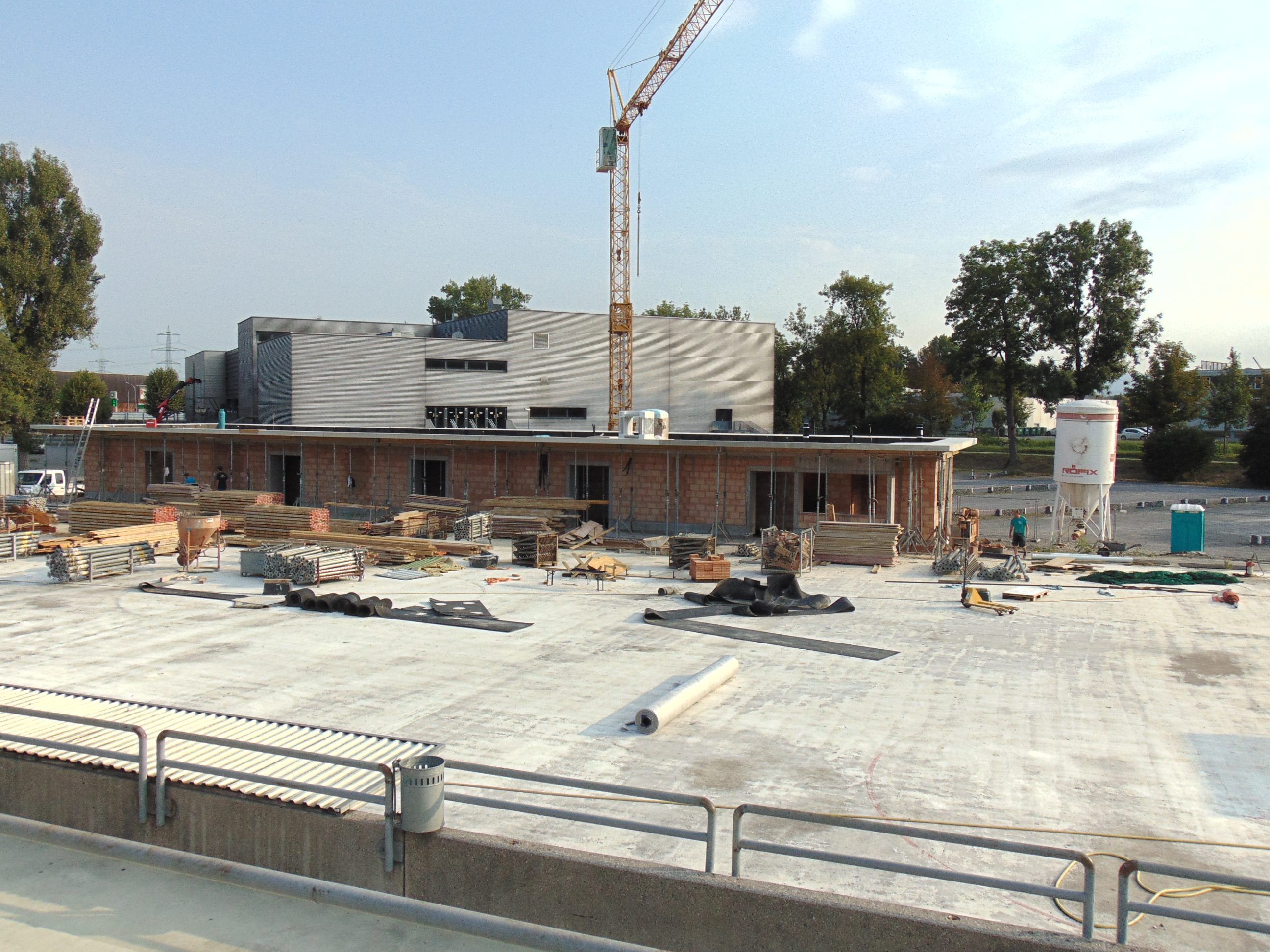 Im Eisstadion Hohenems herrscht derzeit noch Großbaustelle Im Eisstadion Hohenems herrscht derzeit noch Großbaustelle