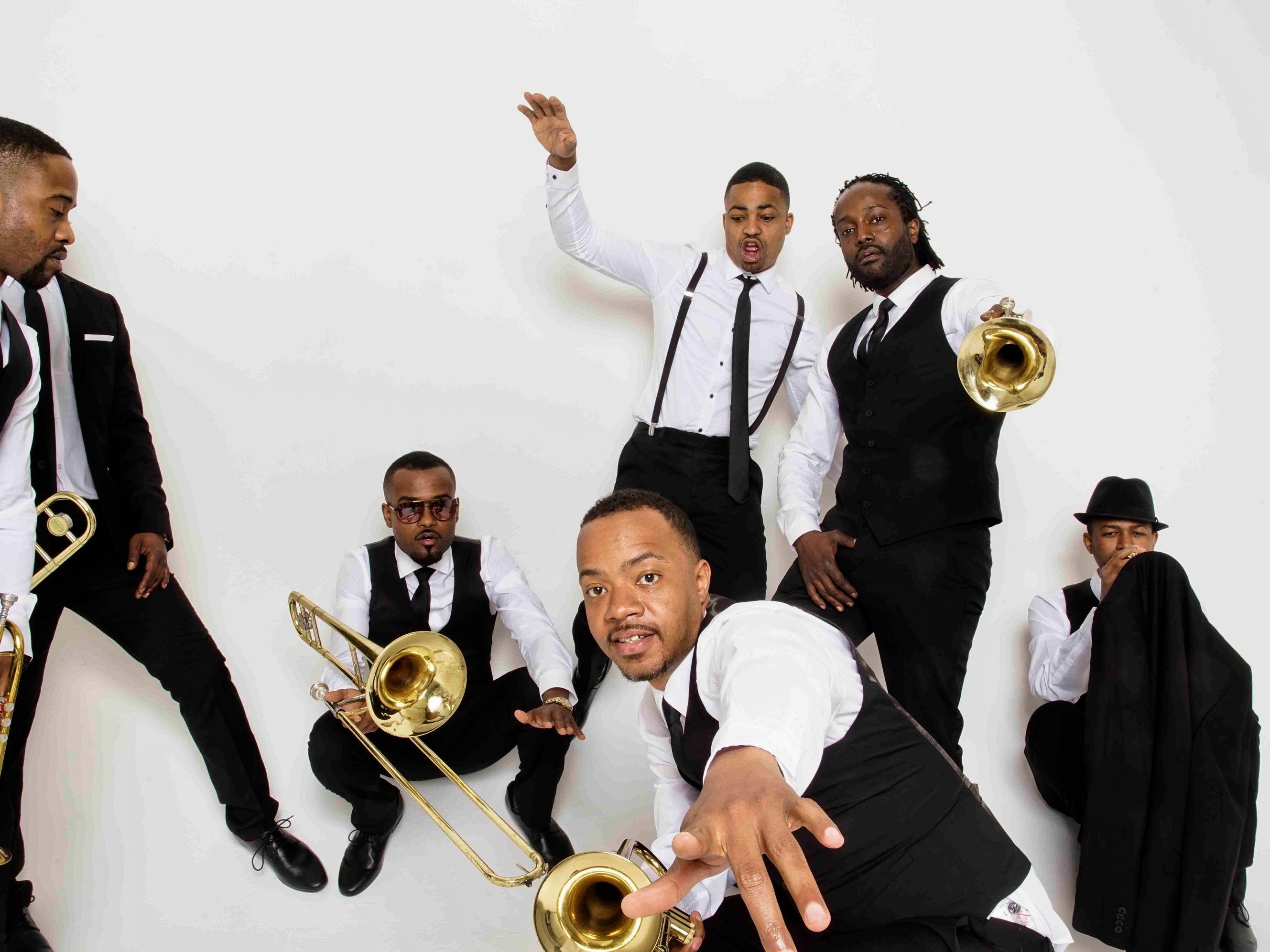 Jazz, Funk und Hip Hop stehen mit dem Hypnotic Brass Ensemble am 14. August 2018 im Freudenhaus Lustenau auf dem Programm.