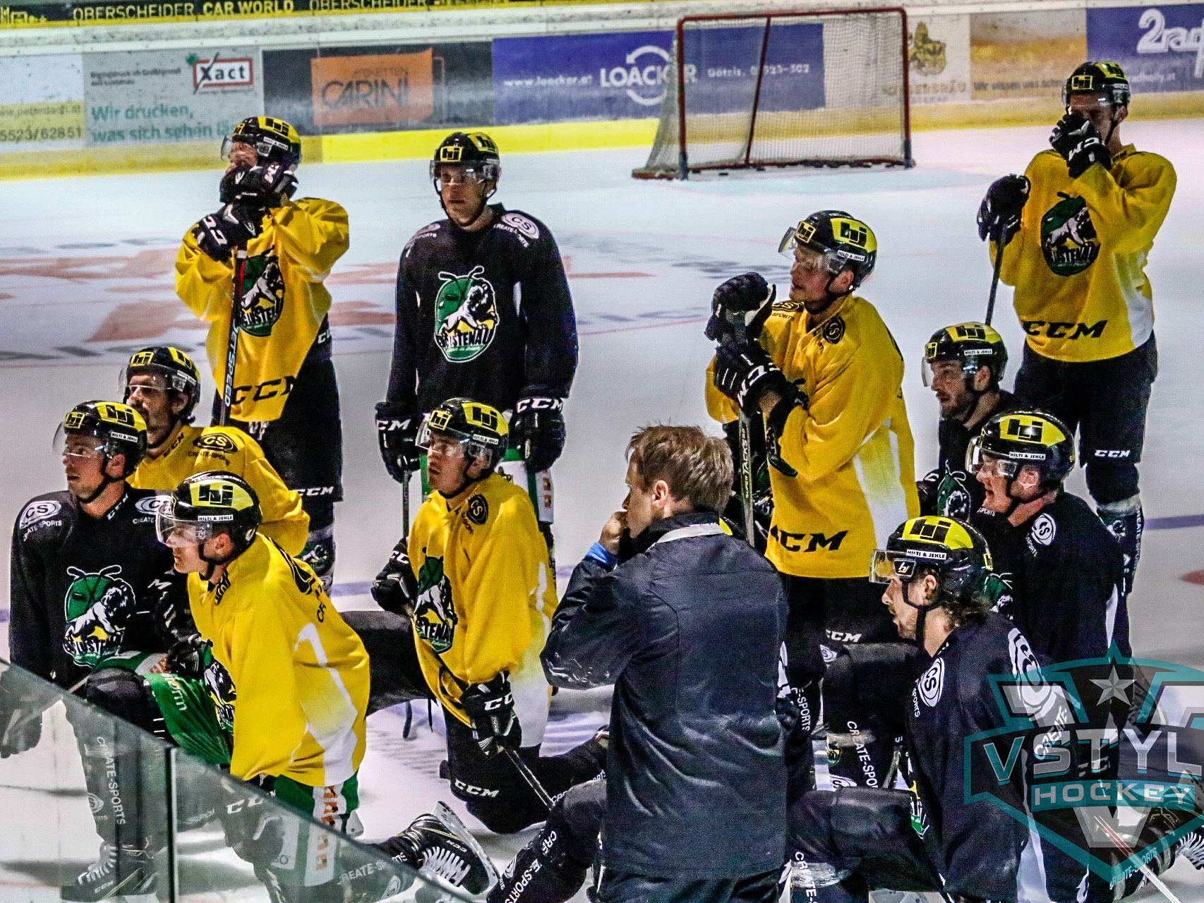 Der EHC Lustenau beim ersten Training der neuen Saison Der EHC Lustenau beim ersten Training der neuen Saison