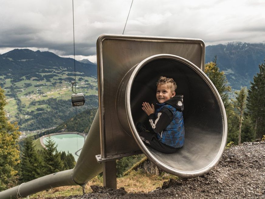 Der Waldrutschenpark ist für Kinder ab 4 Jahre geeignet